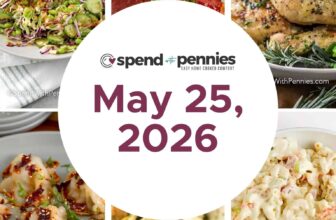 Weekly Meal Plan Might 25, 2026